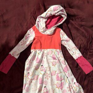 Pink Christmas Cookie Hooded Dress 3T-6T